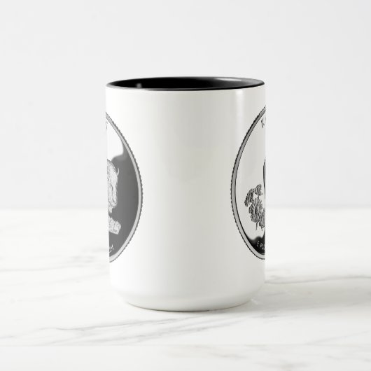 Faux Kansas State Quarter Mok (Midden)