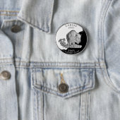 Faux Kansas State Quarter Ronde Button 5,7 Cm (In situ)