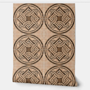 Faux keramische Tegels  Ornamenten Behang