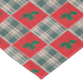 faux kerst gewatteerde holly patroon tafelkleed (Gekanteld)