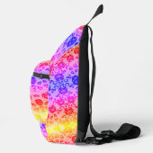 Faux kleurrijke kanten visnet sling bag (Rechts)