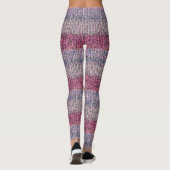 Faux Knit-Leggings in zachte kleuren en ombre Stri Leggings (Achterkant)