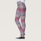 Faux Knit-Leggings in zachte kleuren en ombre Stri Leggings (Links)
