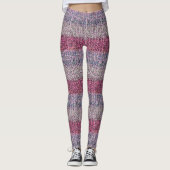 Faux Knit-Leggings in zachte kleuren en ombre Stri Leggings (Voorkant)