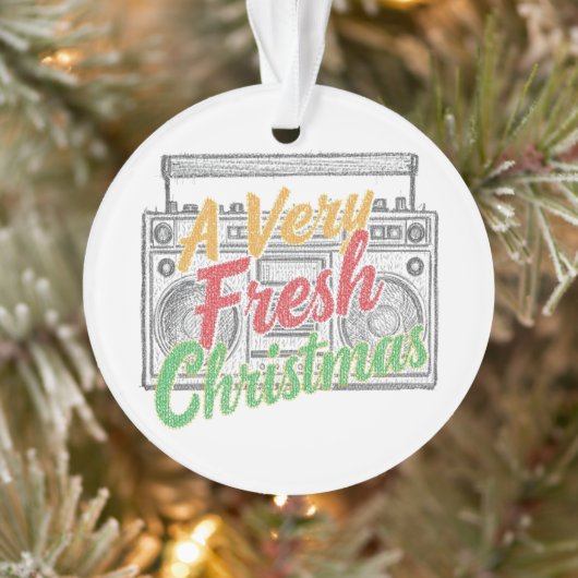 Faux Knit Style Music Lovers' Ornament (Boom)