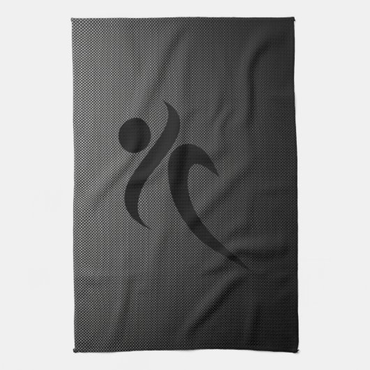 Faux-koolstofvezel; Lopend Theedoek (Verticaal)