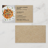 Faux Kraft Custom Formele Voedsel Zakelijke Cateri Visitekaartje (Voorkant / Achterkant)