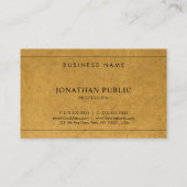 Faux Kraft Paper Company Chargeling Simple Plain Visitekaartje (Achterkant)