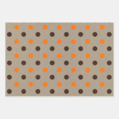 Faux Kraft Paper w/ Dark Brown & Orange Patterns (Voorkant 2)