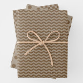 Faux Kraft Paper w/ Dark Faux Kraft Paper Patterns