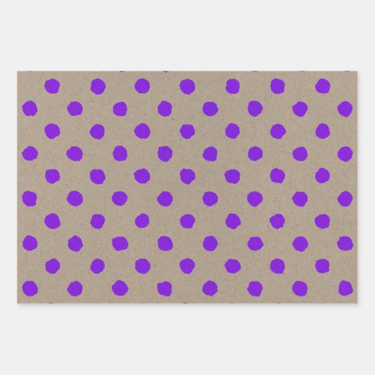 Faux Kraft Paper w/ Purple Multi-Patterns (Voorkant)