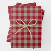 Faux Kraft Paper With Plaid, Stripes & Polka Dots