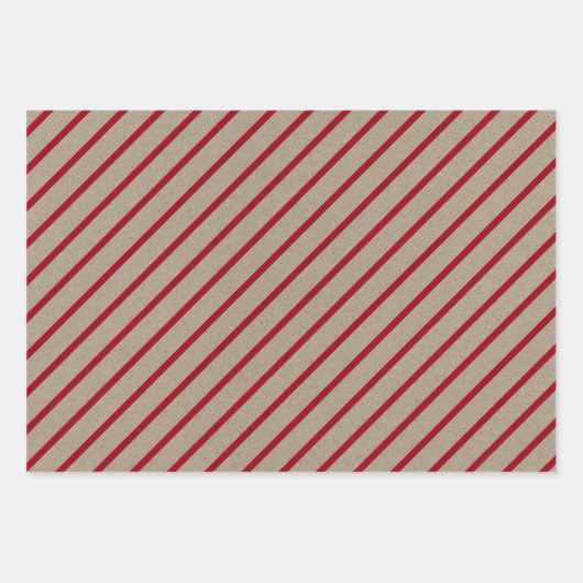 Faux Kraft Paper With Stars, Stripes & Polka Dots (Voorkant 2)