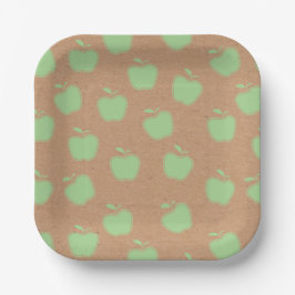 Faux Kraft Rustic Apple of My Eye Baby shower Papieren Bordje