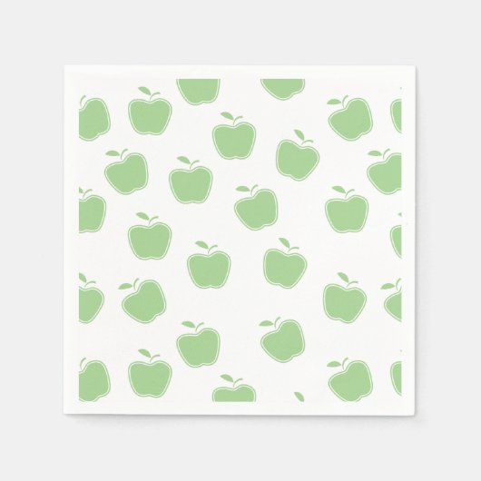 Faux Kraft Rustic Apple of My Eye Baby shower Servet (Voorkant)