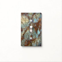 Faux Labradorite Crystal Light Switch - Bord