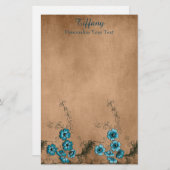  Faux Lace Floral Briefpapier (Voorkant / Achterkant)