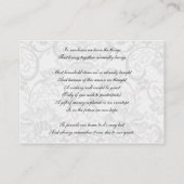 Faux lace ribbon navy blue-wenskaarten informatiekaartje (Achterkant)