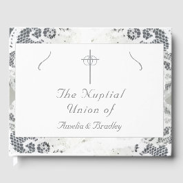 Faux Lace Wedding Gastenboek