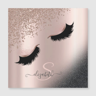 Faux Lashes Black Glitter Diamonds Roos Gold