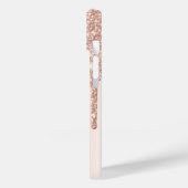 Faux Lashes Glitter Roos Gold Drivers Case-Mate iPhone Case (Achterkant / Links)