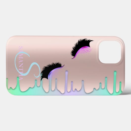 Faux Lashes Rainbow Drivers Roos Gold Case-Mate iPhone Case (Achterkant (horizontaal))