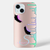 Faux Lashes Rainbow Drivers Roos Gold Case-Mate iPhone Case (Achterkant)