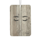 Faux lashes Wood Texture Luchtverfrisser (Achterkant)