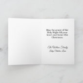 Faux Latch Hook Holy Family Nativity Christmas  Feestdagen Kaart (Binnen)