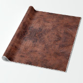 Faux Leather #1 Cadeaupapier (Uitgerold)