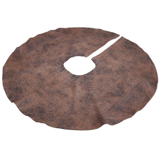 Faux Leather #1 Imitatie Linnen Kerstboom Kleed (Gekanteld)