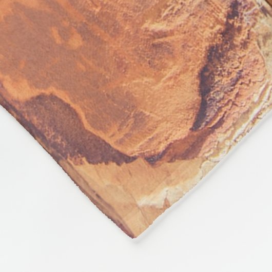 Faux Leather  Antiek Book Monogram Fleece Deken (Hoek)