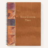 Faux Leather  Antiek Book Notitieboek (Voorkant)