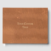 Faux Leather Antiek Guest Book Gastenboek (Voorkant)