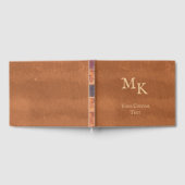 Faux Leather  Antiek Wedding Guest Book Gastenboek (Volledig)