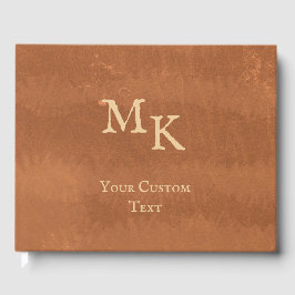 Faux Leather  Antiek Wedding Guest Book Gastenboek