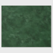 Faux Leather Green Emerald Modern Trendy Elegant Cadeaupapier (Vlak)