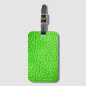 Faux Leather Light Limoen Bagagelabel (Voorkant (verticaal))