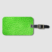 Faux Leather Light Limoen Bagagelabel (Voorkant (horizontaal))