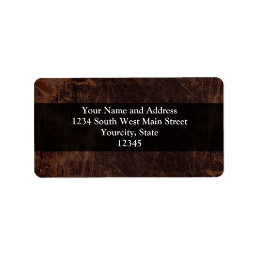 Faux  Leather-Look Etiket (Voorkant)