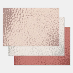 Faux Leather Mix-ontwerp - Roze Inpakpapier Vel