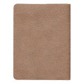 Faux Leather Natural Brown Extra Large Moleskine Notitieboek (Achterkant)