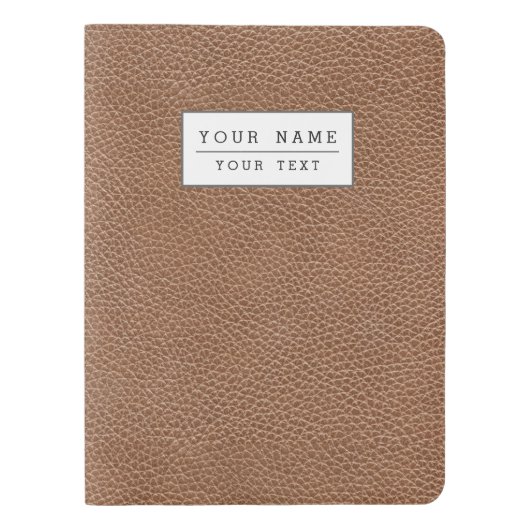 Faux Leather Natural Brown Extra Large Moleskine Notitieboek (Voorkant)