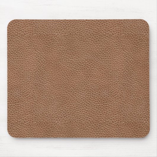 Faux Leather Natural Brown Muismat (Voorkant)