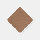 Faux Leather Natural Brown Servetten (Hoek)