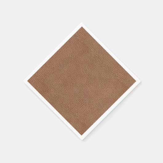 Faux Leather Natural Brown Servetten (Hoek)