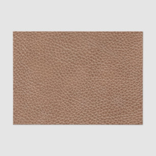 Faux Leather Natural Brown Tissuepapier