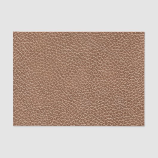 Faux Leather Natural Brown Tissuepapier (Voorkant)