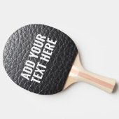 FAUX LEATHER PONG PADDLE ADD JOUW TEKST TOEVOEGEN TAFELTENNISBATJE (Zijkant)