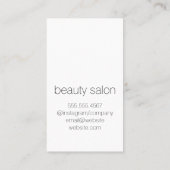 Faux Leather Print / monogram Visitekaartje (Achterkant)